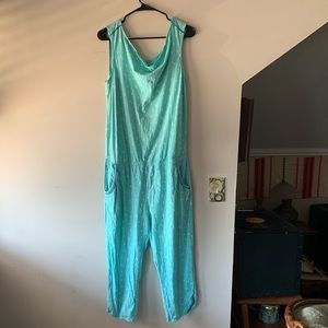 Vintage Blue Sailboat Romper / Jumpsuit